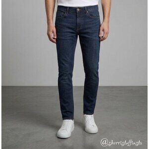 Mens RSQ London Skinny Stretch  Jeans Dark Wash Blue Denim 30 X 32